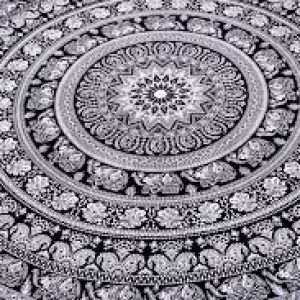 Mandala Black and White Display